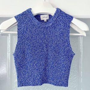 Aritzia Wilfred Knit Crop Top, Size Extra Small